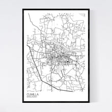 Load image into Gallery viewer, Cumilla City Map Print