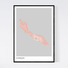 Load image into Gallery viewer, Curaçao Island Map Print