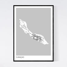 Load image into Gallery viewer, Curaçao Island Map Print