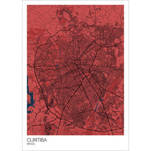 Load image into Gallery viewer, Map of Curitiba, Brazil