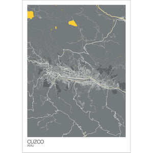 Map of Cuzco, Peru