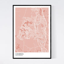 Load image into Gallery viewer, Cwmbran City Map Print