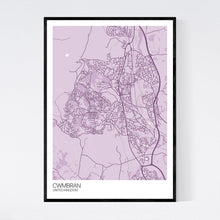 Load image into Gallery viewer, Cwmbran City Map Print