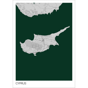 Map of Cyprus, 