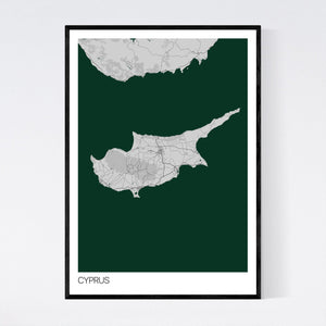 Map of Cyprus, 