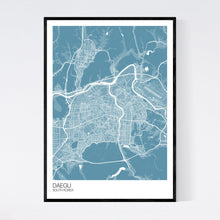 Load image into Gallery viewer, Daegu City Map Print