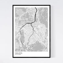 Load image into Gallery viewer, Daejeon City Map Print