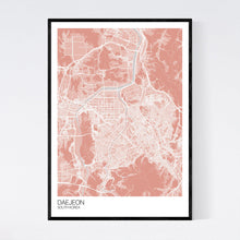 Load image into Gallery viewer, Daejeon City Map Print