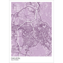 Load image into Gallery viewer, Map of Daejeon, South Korea