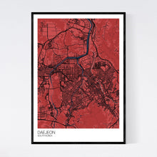 Load image into Gallery viewer, Daejeon City Map Print