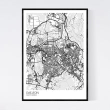 Load image into Gallery viewer, Daejeon City Map Print