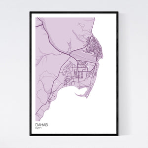 Dahab City Map Print