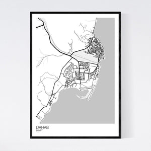 Dahab City Map Print