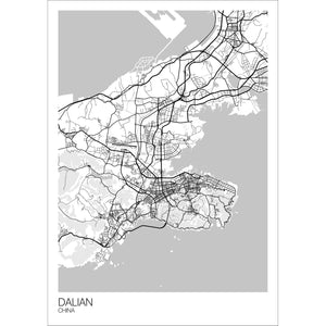 Map of Dalian, China