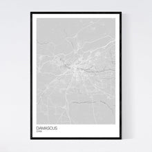 Load image into Gallery viewer, Map of Damascus, Syria