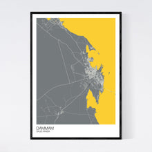 Load image into Gallery viewer, Dammam City Map Print
