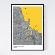 Load image into Gallery viewer, Dar es Salaam City Map Print