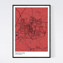Load image into Gallery viewer, Darlington City Map Print