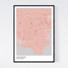 Load image into Gallery viewer, Dartmoor Region Map Print