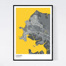 Load image into Gallery viewer, Darwin City Map Print