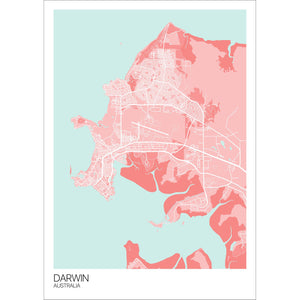Map of Darwin, Australia