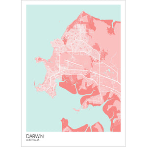Map of Darwin, Australia