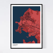 Load image into Gallery viewer, Darwin City Map Print