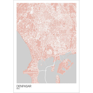 Map of Denpasar, Bali
