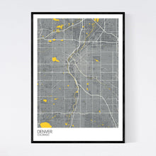 Load image into Gallery viewer, Denver City Map Print