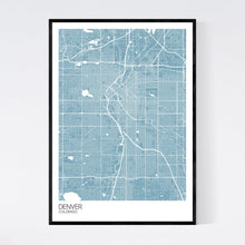 Load image into Gallery viewer, Denver City Map Print