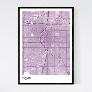 Map of Denver, Colorado