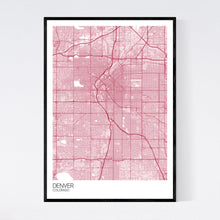 Load image into Gallery viewer, Denver City Map Print