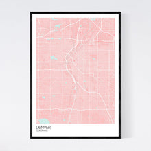 Load image into Gallery viewer, Denver City Map Print