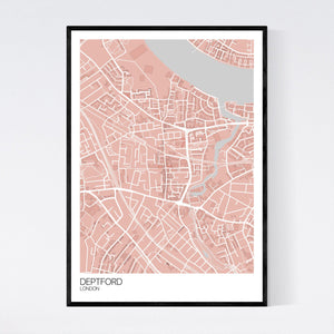 Deptford Neighbourhood Map Print