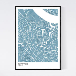 Deptford Neighbourhood Map Print