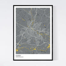 Load image into Gallery viewer, Derby City Map Print