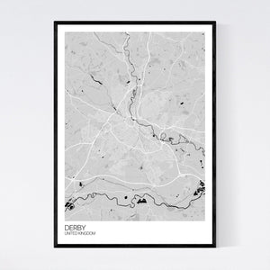Derby City Map Print
