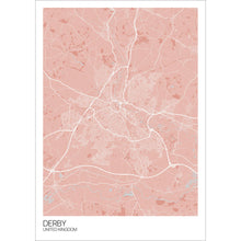 Load image into Gallery viewer, Map of Derby, United Kingdom
