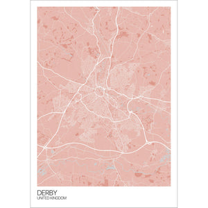 Map of Derby, United Kingdom