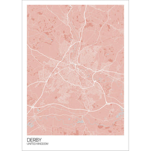 Map of Derby, United Kingdom