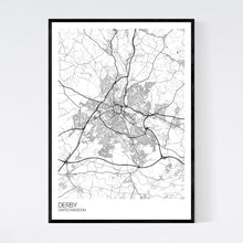 Load image into Gallery viewer, Derby City Map Print