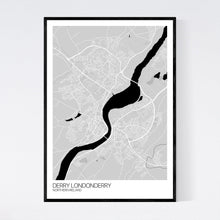 Load image into Gallery viewer, Derry Londonderry City Map Print