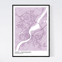 Load image into Gallery viewer, Derry Londonderry City Map Print