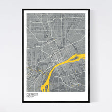 Load image into Gallery viewer, Map of Detroit, Michigan