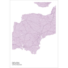 Load image into Gallery viewer, Map of Devon, United Kingdom