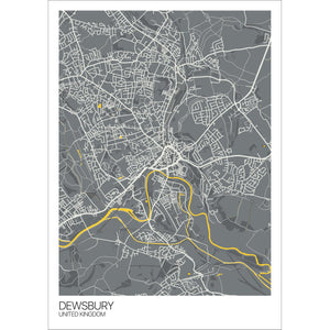Map of Dewsbury, United Kingdom