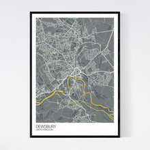 Load image into Gallery viewer, Map of Dewsbury, United Kingdom