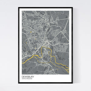 Map of Dewsbury, United Kingdom