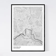 Load image into Gallery viewer, Dewsbury City Map Print