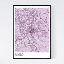 Load image into Gallery viewer, Dewsbury City Map Print